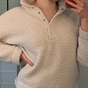 Aerie fluffy button up sweater :)